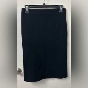 POL Classic Black sweater Pencil Skirt Elastic Waist Small